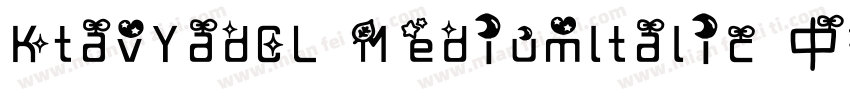 KtavYadCL Mediumltalic 中等 斜体字体转换